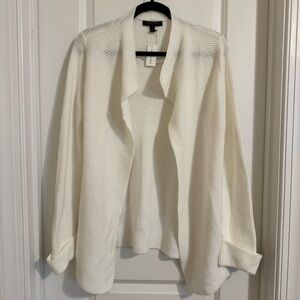 NWT Banana Republic White Knit Cardigan, M